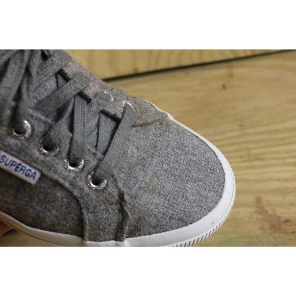 Superga Sneakers Gray Womens 8.5 Wool Blend Classic Low Top - Picture 7 of 9